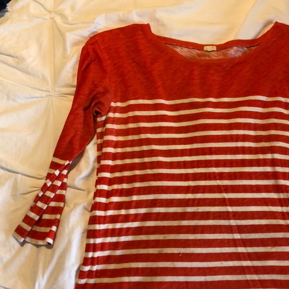 Striped j crew shirt